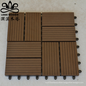 8 layer coffee color parquet wood-plastic flooring